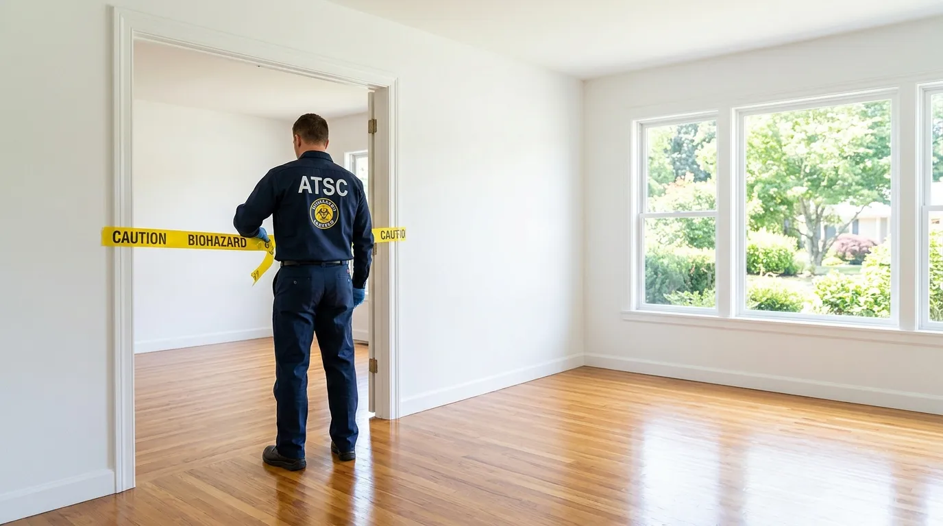 Certified biohazard cleanup crew performing Decomposition Cleanup in Owasso