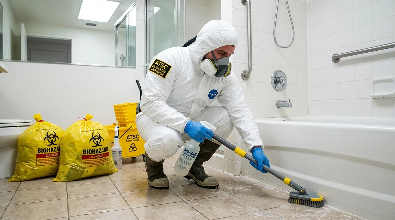 Decontamination equipment deployed for Blood Cleanup in Owasso